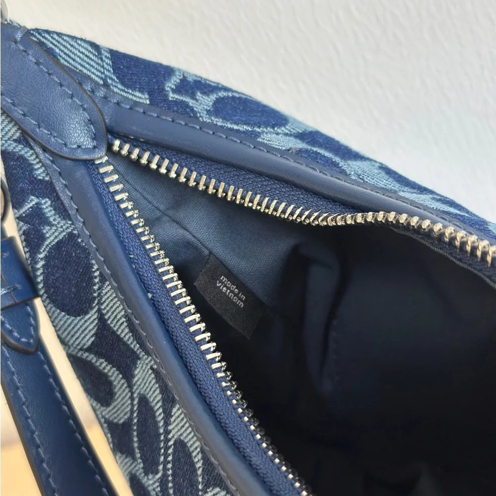 Coach Denim Juliet Bag Blue Shoulder Crossbody - Picture 9 of 9